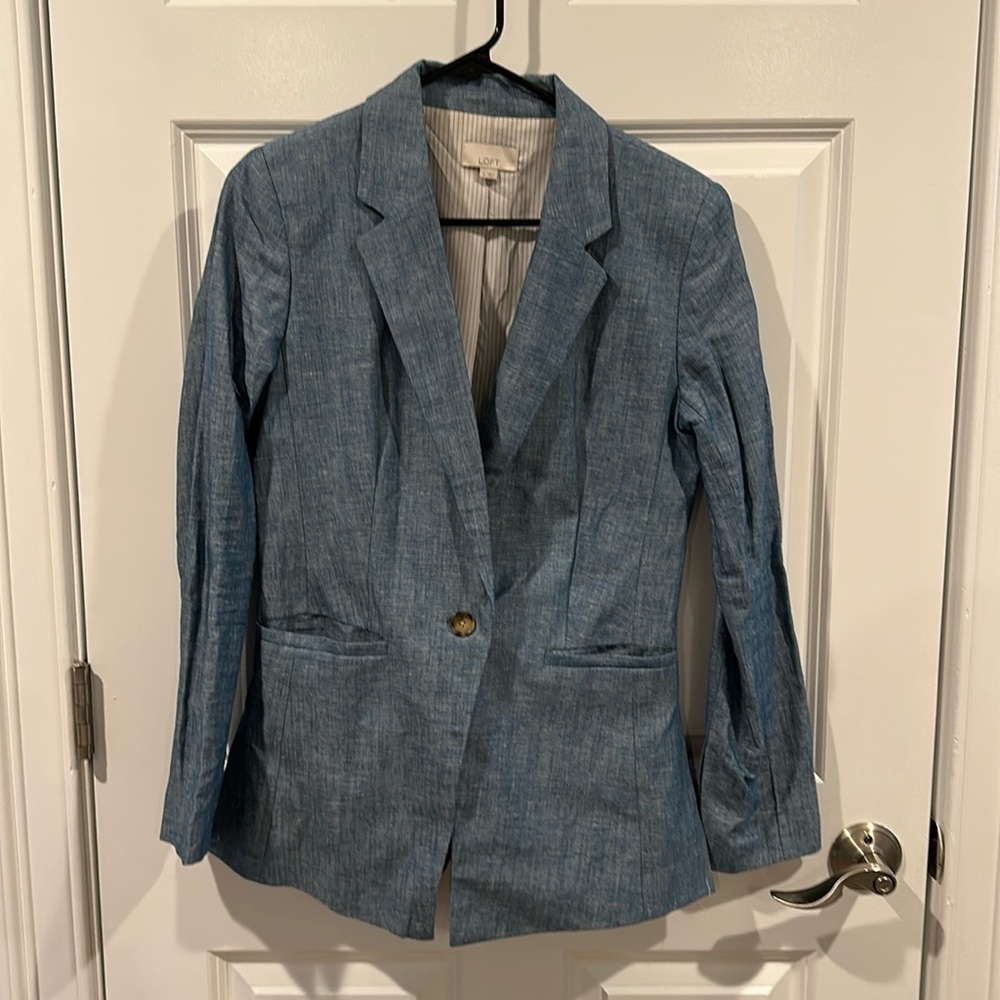 LOFT Chambray Blazer